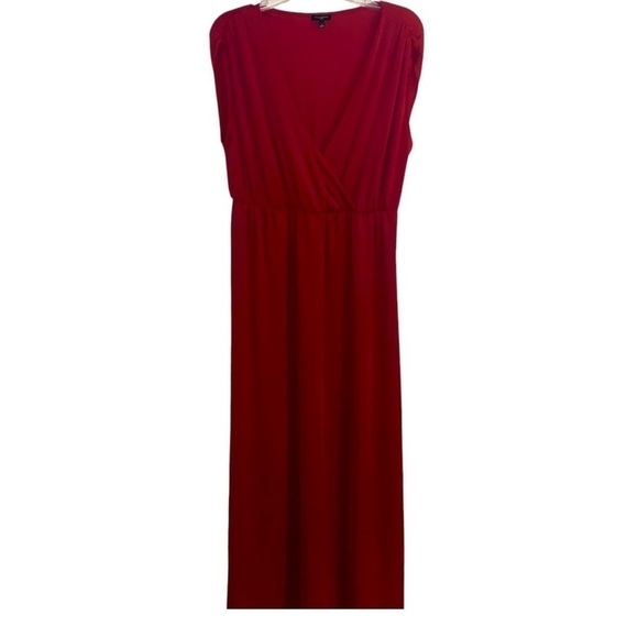 TALBOTS Sleeveless V-Neck Empire Waist Maxi Dress Evening Gown Wedding 0X 12/14 - Picture 1 of 8